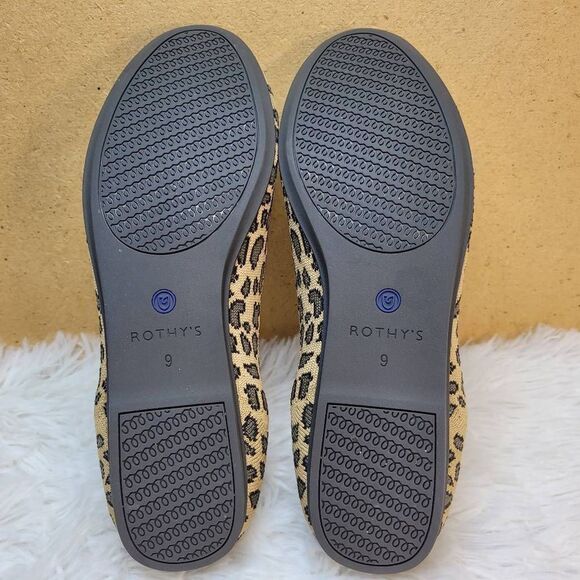 Rothy's “The Loafer” Mocha Spot Leopard Print Loafers- Size 9 - Picture 11 of 12
